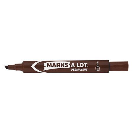 MARK-A-LOT Large Desk-Style Permanent Marker, Chisel Tip, Brown 7170908881