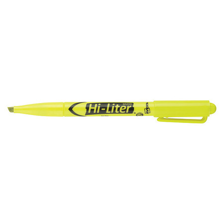 Hi-Liter fluorescent Yellow Pen-Style Highlighter, 12/PK 7170923591