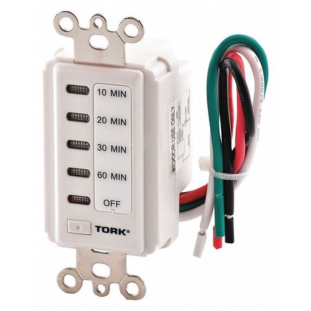 TORK In-Wall Timer, Digital Countdown, 120V D1060MW