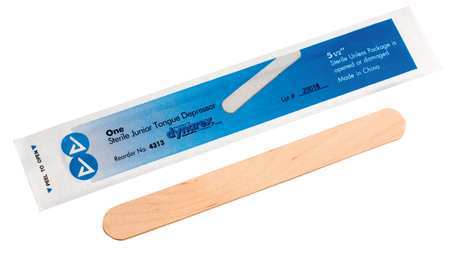 First Aid Only Tongue Depressor, Sterile, 5-1/2In, PK100 336005