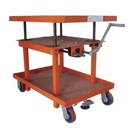 DAYTON Scissor Lift Table, 2000 lb. Cap, 30"W, 48"L 11A565