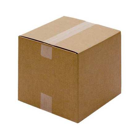 Zoro Select Corrugated Boxes, 8" x 8" x 8", Kraft, 25/Bundle 11K613