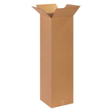 ZORO SELECT Tall Corrugated Boxes, 14" x 14" x 48", Kraft, 10/Bundle 11A722