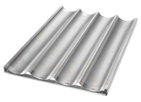 CHICAGO METALLIC Baguette/French Bread Pan, 4 Moulds 49034