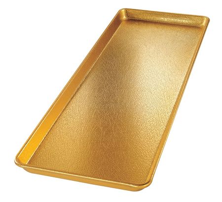 CHICAGO METALLIC Display Pan, Gold, Aluminum, 9x26 40920