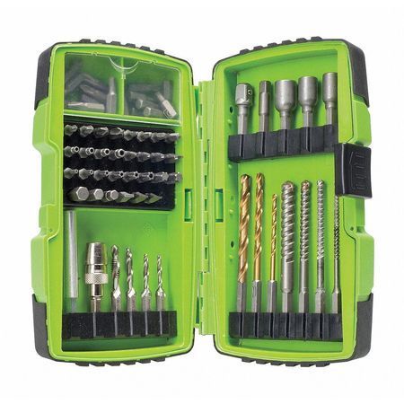 Greenlee 68 Piece Drill Bit Set, 1/4", 5/16", 3/8" DDKIT-1-68