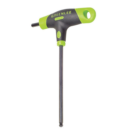 Greenlee SAE Plain Ball Hex Key, 3/16" Tip Size, 4 23/32 in Long, 2 1/32 in Short 0254-47