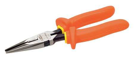 Greenlee 8 in Greenlee(R) Long Nose Plier, Side Cutter Insulated, Molded Handle 0351-08-INS