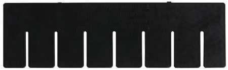 QUANTUM STORAGE SYSTEMS Plastic Divider, Black, 16 1/2 in L, Not Applicable W, 10 7/8 in H, 6 PK DS92035CO