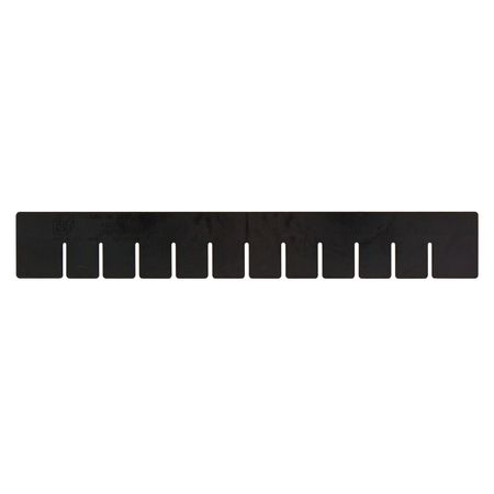 QUANTUM STORAGE SYSTEMS Plastic Divider, Black, 22 1/2 in L, Not Applicable W, 17 1/2 in H, 6 PK DS93030CO