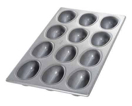 Chicago Metallic Egg/Football Cake Pan, 12 Moulds 47685