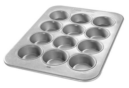 CHICAGO METALLIC Large Muffin Pan, 12 Moulds 43645