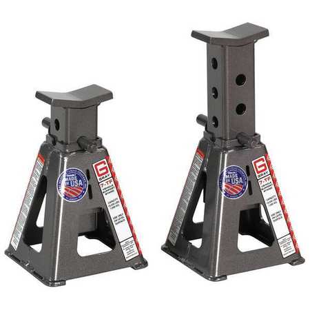 GRAY Vehicle Stand, Pin Style, 7 Tons, PR 7TF Stands