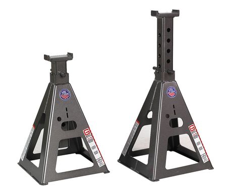 GRAY Vehicle Stand, Pin Style, 10 Tons, PR 10TF Stands