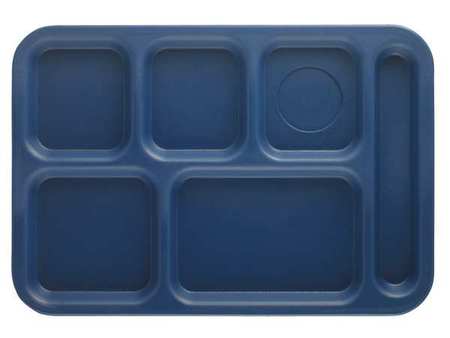 CAMBRO Tray, w/ Compartments, 10x14, Navy Blue EAPS1014186