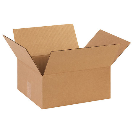 Zoro Select Corrugated Boxes, 14" x 12" x 6", Kraft, 25/Bundle 11R362