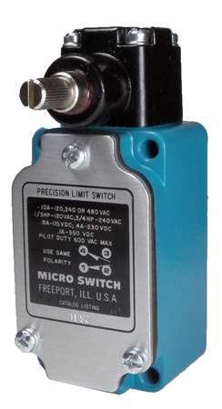 HONEYWELL Limit Switch, No Lever, Rotary, 1NC/1NO, 10A @ 480V AC, Actuator Location: Side 1LS23