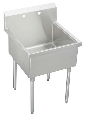 LK PACKAGING SS 27"x27-1/2"x14" Floor Sink WNSF81242