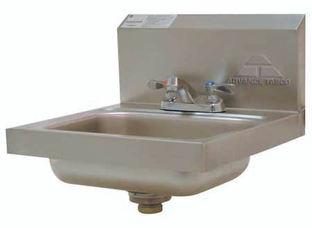 ADVANCE TABCO Hand Sink, Wall, 17-1/4 In. L, 17-1/4 In. W 7-PS-20
