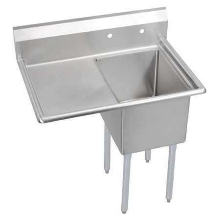Lk Packaging Floor Mount Scullery Sink, Stainless Steel Bowl Size 24" x 24" E1C24X24-L-24X