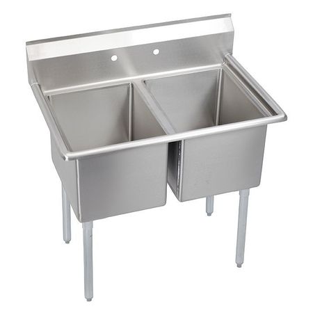 LK PACKAGING Floor Mount Scullery Sink, Stainless Steel Bowl Size 16" x 20" E2C16X20-0X