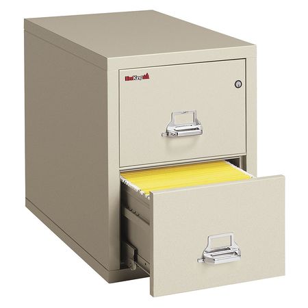 Fireking 12-3/16" W 2 Drawer Vertical File, Parchment, Letter 2-1831-CPA