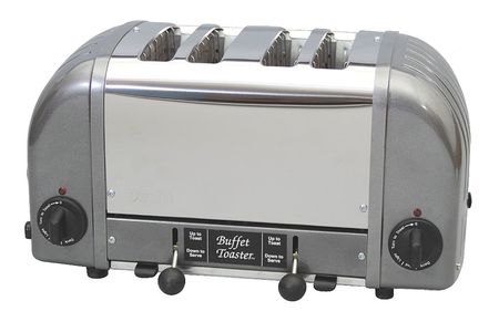 CADCO 15-1/2" 4-Slot Gray Buffet Toaster CBF-4M