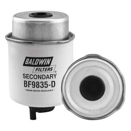 BALDWIN FILTERS Fuel Filter, 5-9/32 x 3-3/16 x 5-9/32 In BF9835-D