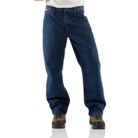Carhartt Pants, Blue, 36 x 34 In., 15.2 cal/cm2 FRB13-DNM 36 34