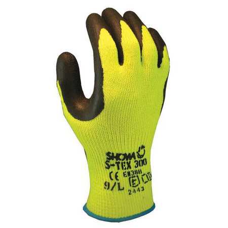 SHOWA Cut Resistant Coated Gloves, 4 Cut Level, Natural Rubber Latex, XL, 1 PR S-TEX300XL-10