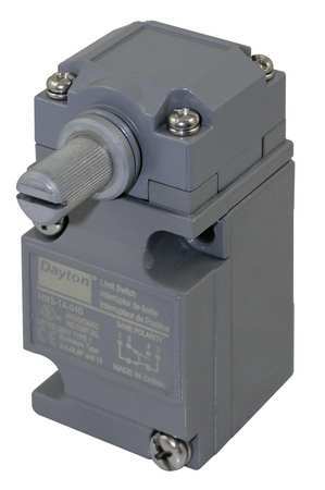 DAYTON Heavy Duty Limit Switch, No Lever, Rotary, SPDT, 10A @ 600V AC, Actuator Location: Side 11X446