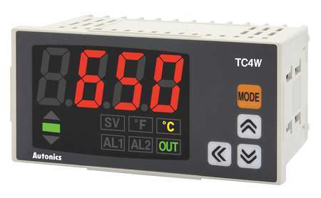 Autonics Temp Indicator, RTD/J/K TC, -148 to 2192F TC4W-N4N