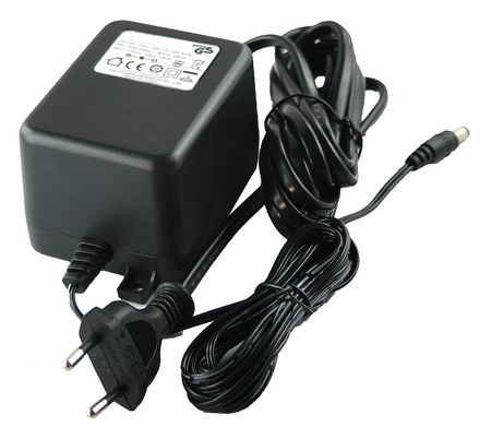 ZORO SELECT Plug-In Charger, EU, Desktop, 15V DC, Neg 11Y734