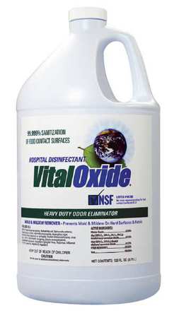 Vital Oxide Cleaner and Disinfectant, 128 oz. Bottle, Unscented 9128