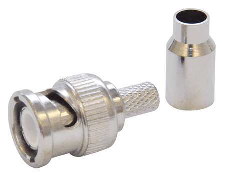 Dolphin Components Cable Coupler, BNC/Male, Coax, PK10 DC-MC88-18