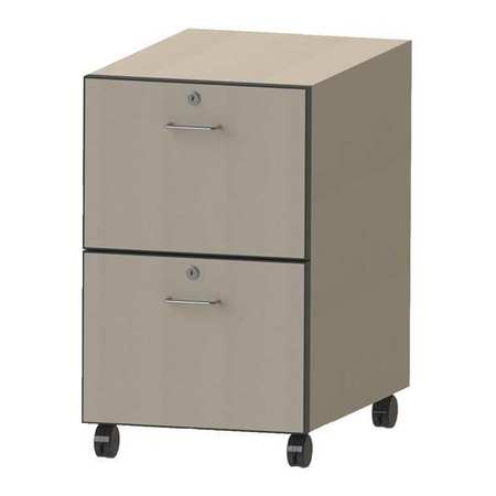 GREENE MANUFACTURING Laminate 2 Drawer Cabinet, 16"x24"x26.5" SR-1624-0002P