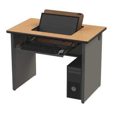 GREENE MANUFACTURING Double Flip Top Desk, 26" D, 72" W, 28" H SRI-2672-28-A-2-FLP
