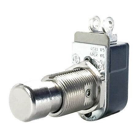 Carling Technologies Miniature Push Button Switch, 6A @ 125V, Terminals: Screw 110-SP