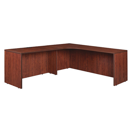 LEGACY Corner Desk, 72" D, 71" W, 29" H, Cherry, Melamine Laminate LLDSCL712447CH