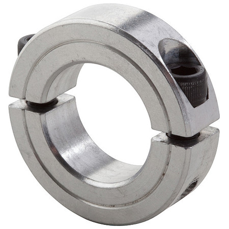 CLIMAX METAL PRODUCTS Shaft Collar, Clamp, 2Pc, 1-1/2 In, Aluminum 2C-150-A