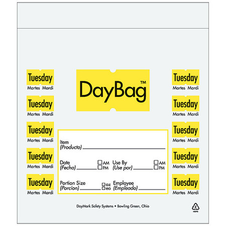 DAYMARK Day Portion Bag, Tuesday, PK2000 112379