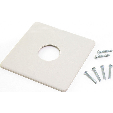 ERIE Wall Plate, 4-3/4" Square, Cool Gray 65345