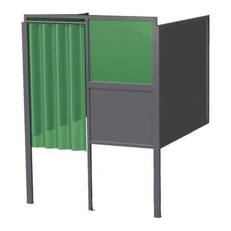 GREENE MANUFACTURING Welding Booth, 4ft.x5ft., Wall Mounted GB-724.02.S.STL