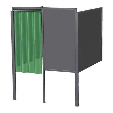 GREENE MANUFACTURING Welding Booth, 4ft.x5ft., Wall Mounted GB-724.03.S.STL
