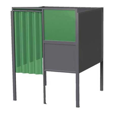 GREENE MANUFACTURING Welding Booth, 6ft.x6ft., Wall Mounted GB-7266.S.STL