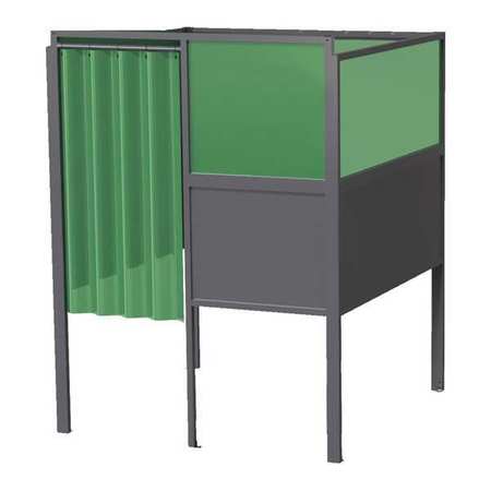 GREENE MANUFACTURING Welding Booth, 4ft.x5ft., Wall Mounted GB-724.S-DM.STL