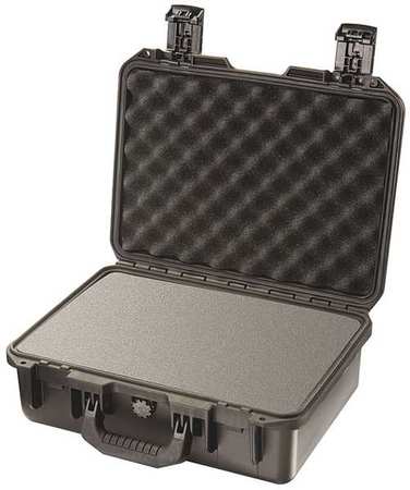 PELICAN Black Protective Case, 16"L x 12.7"W x 6.6"D IM2200