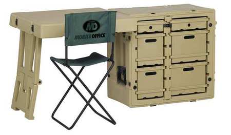 PELICAN Field Desk, Sgl, 30.7Lx21Wx28.5D, OD Green 472-FLD-DESK-TA