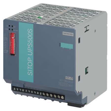 SIEMENS UPS System, 104VA, 0 Outlets, DIN Rail, Out: 24V DC , In:24V DC 6EP1933-2EC41