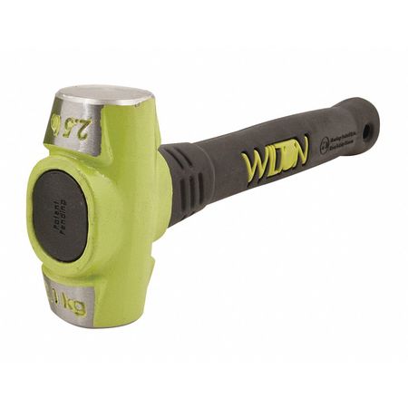 Wilton 2 1/2 lb Sledge Hammer, 12 in L Steel Handle, Steel Head, Black/Hi-Vis Green 20212